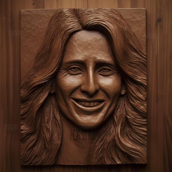 Julia Roberts 2 stl model for CNC